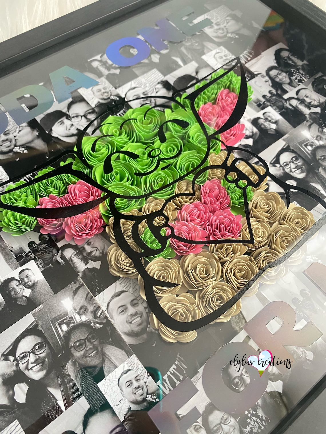 Baby Yoda Shadow Box Personalized Shadow Box Custom Shadow Etsy