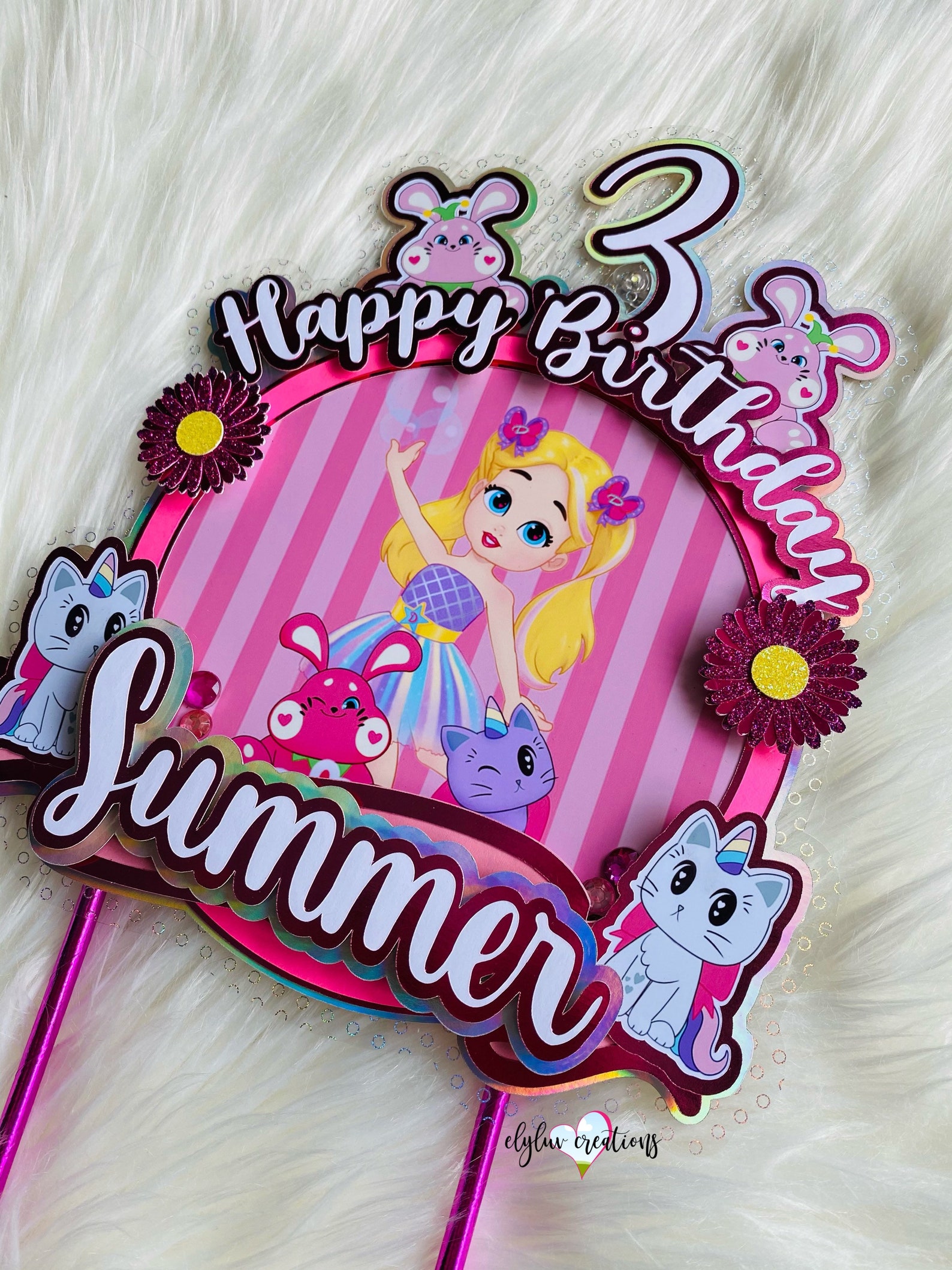 Love Diana Cake Topper