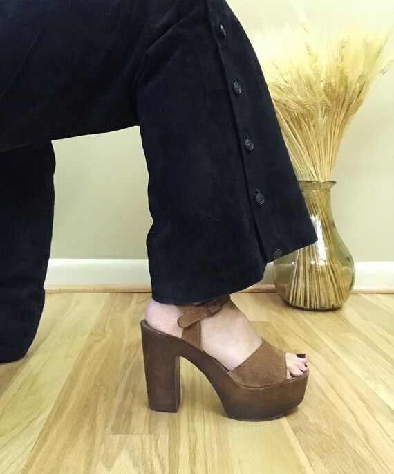 Vintage 1970s Genuine Suede Pants