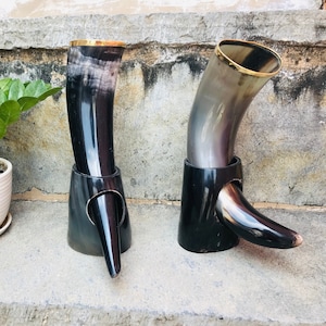 Genuine Viking Horns Tankards Buffalo Horn Mugs Medieval Tankards Groomsman Best Man Wedding Gifts Ideas Horn Cups Christmas Gifts