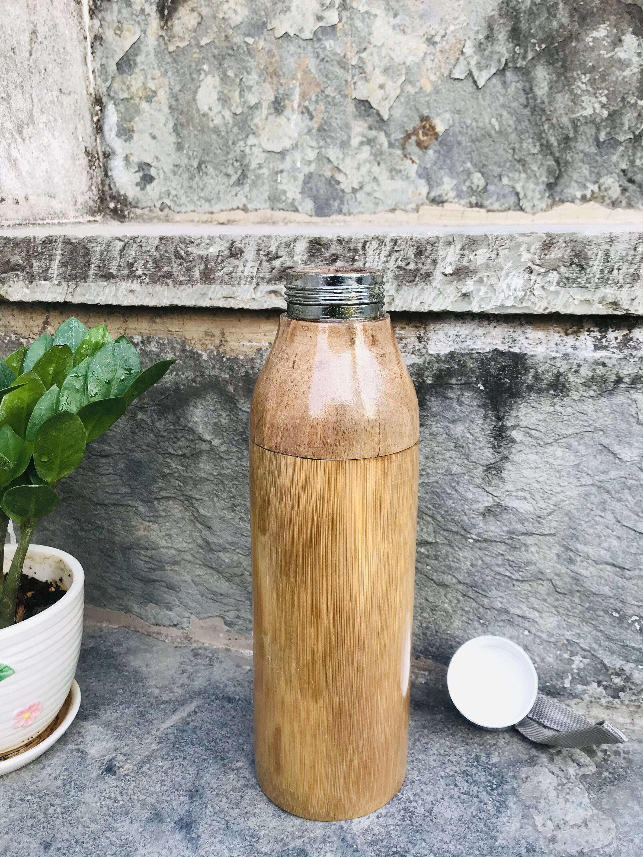 The organic Bamboo Water Bottle Bamboo Grass Water bottle Etsy