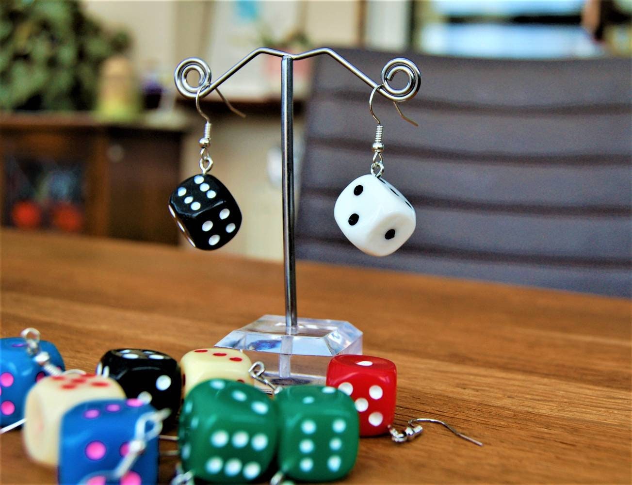 Dice earrings Etsy