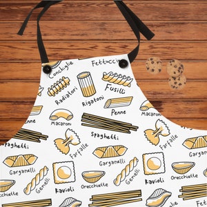 Pasta Types Apron Italian Gifts Funny Gifts for Men or Women Apron Gift for Italian Husband Boyfriend Grandmother Nonna