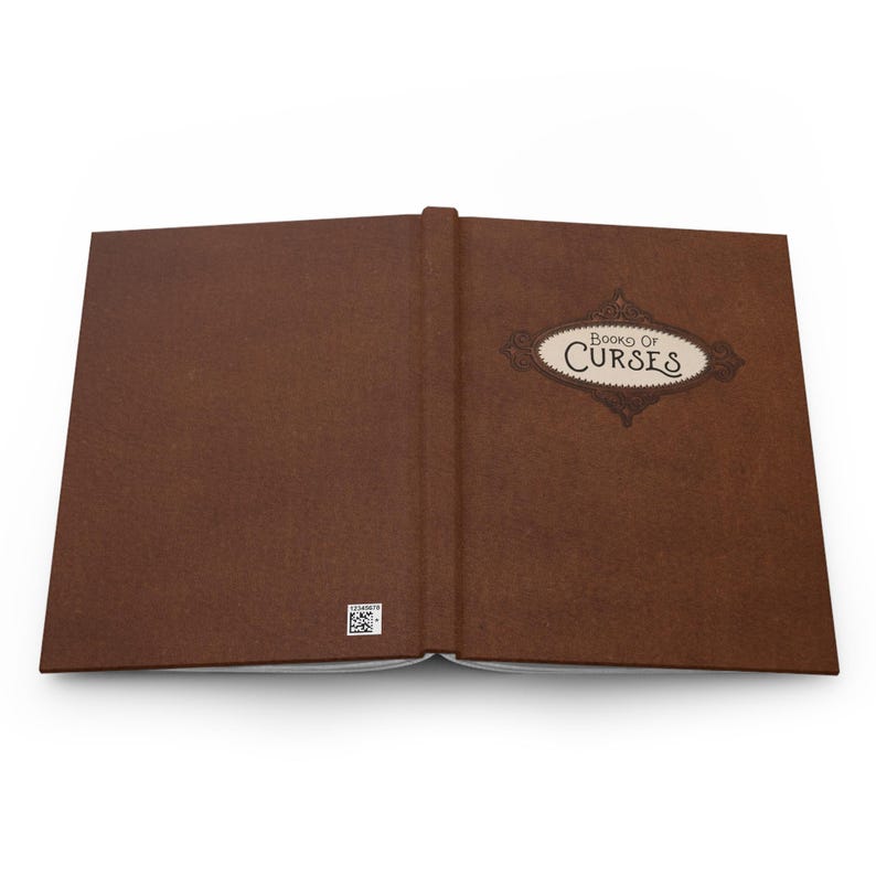 Books of Curses Hardcover Journal | Vintage Brown Spellbook Notebook image 2