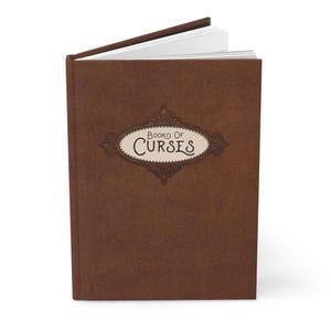Books of Curses Hardcover Journal | Vintage Brown Spellbook Notebook image 3