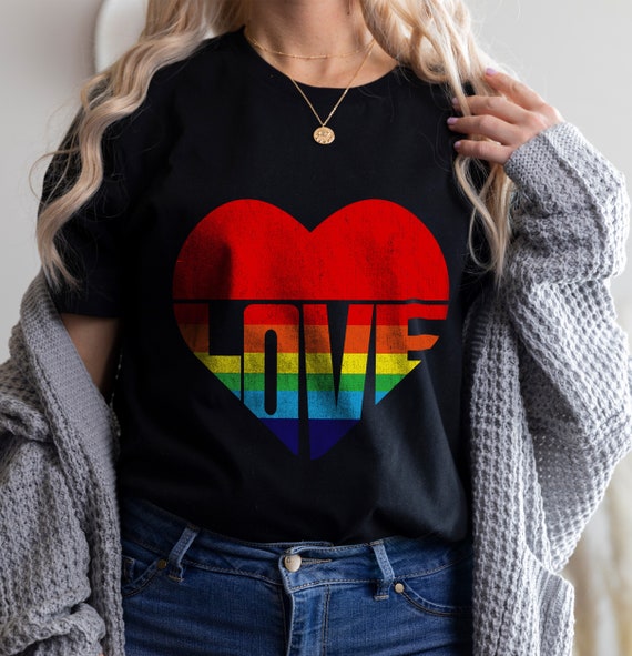 Somewhere Over The Rainbow - Distressed Vintage Pride Tshirt Somewhere Over The Rainbow - Distressed Vintage Pride Tshirt