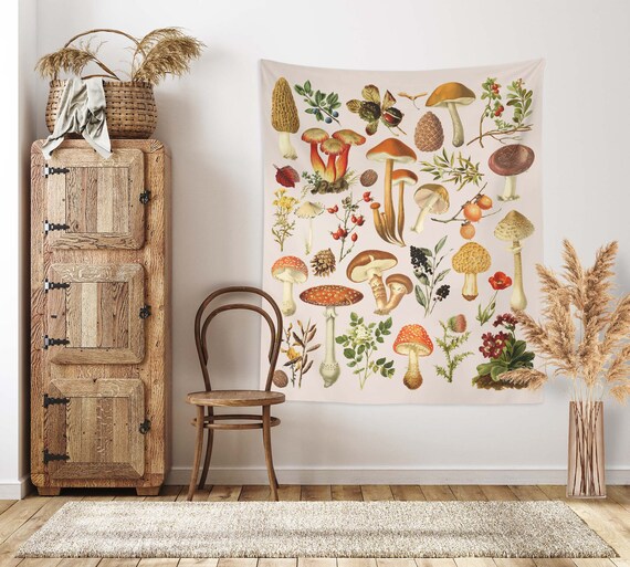 Vintage Flowers Wall Tapestry