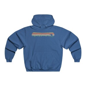 Snowboarding Long Sleeve Premium Hoodie, Snowboard Gifts for men, Minimalist Design, Husband or Boyfriend Birthday or Anniversary Gift image 5
