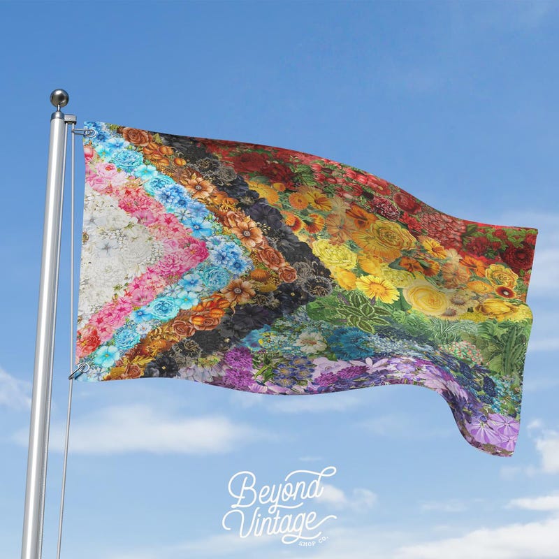 Vintage Double Sided Banner Flags - Etsy