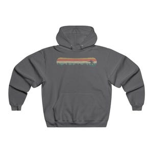 Snowboarding Long Sleeve Premium Hoodie, Snowboard Gifts for men, Minimalist Design, Husband or Boyfriend Birthday or Anniversary Gift image 6