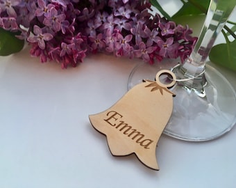 Wine glass charms, Wine charms personalized, wine glass tags, Personalized wine charmsCustom weddings wine tags, baby shower, bachelor party