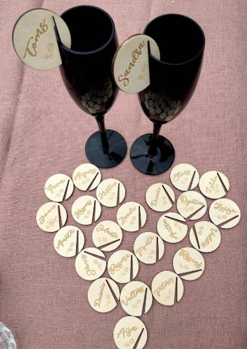Personalized Wine Charm Custom Wine Charm Wedding Wine - Etsy