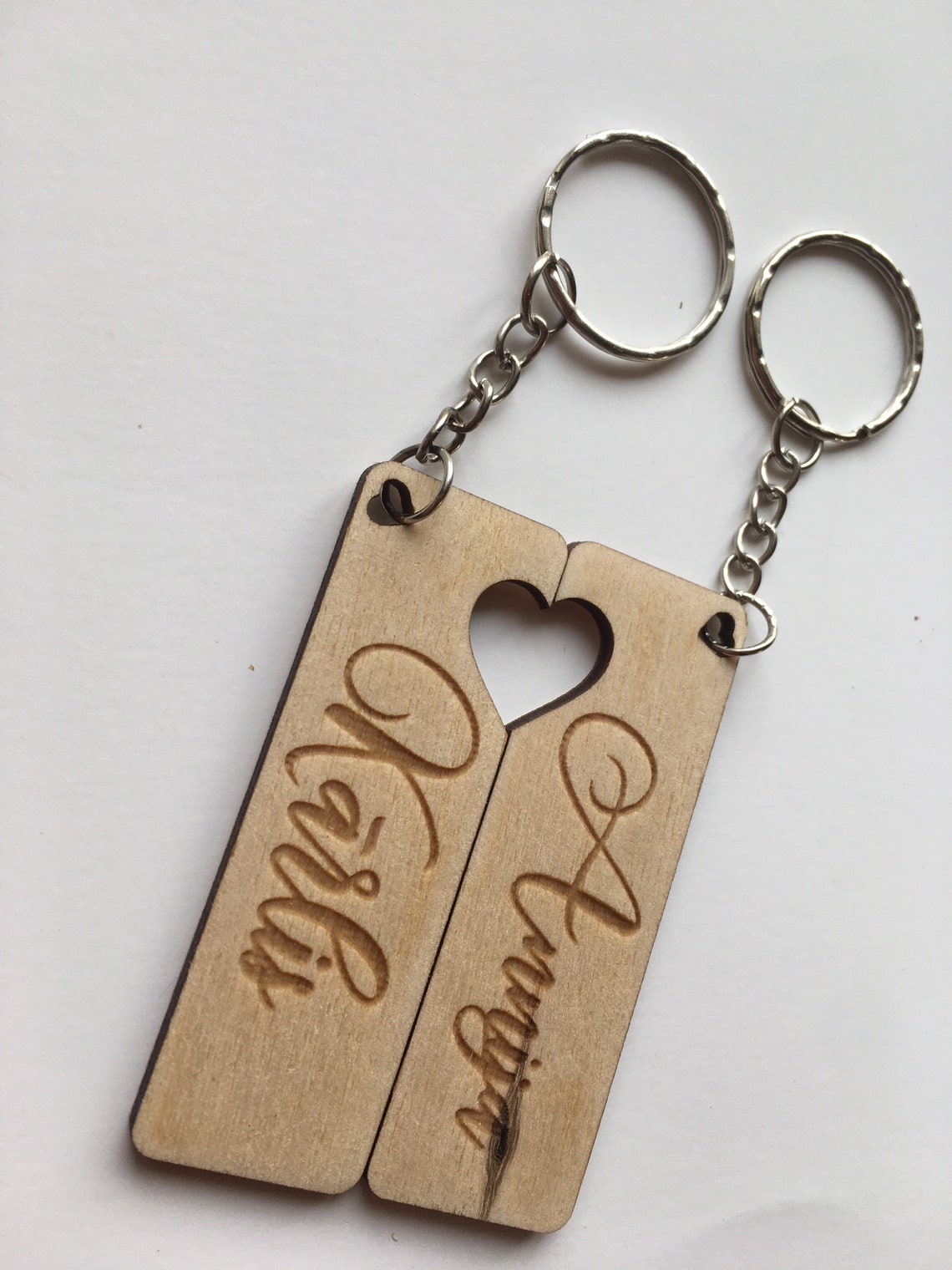 Porte-clés personnalisé en bois cadeau personnalisé mémoire | Etsy
