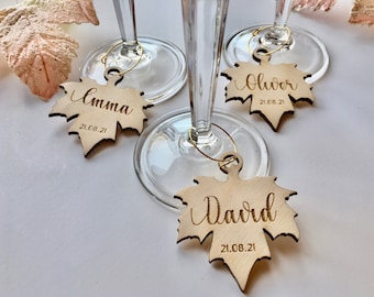 Personalized wine charms, Wine charms personalized, Customized wine charms.