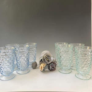 Lancaster Colony Whitehall Light Blue Iced Tea Glasses, Colony Whitehall Aqua Green Iced Tea Glasses, Your Choice