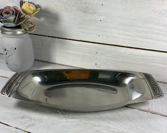 ヴィンテージ Oneida シルバープレート 脚付きバトラー ウェイター