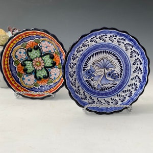 Vintage Talavera Mexican Pottery Handmade Bowls Your Choice, Vintage Mexican Pottery Bowl, Art Pottery Bowl