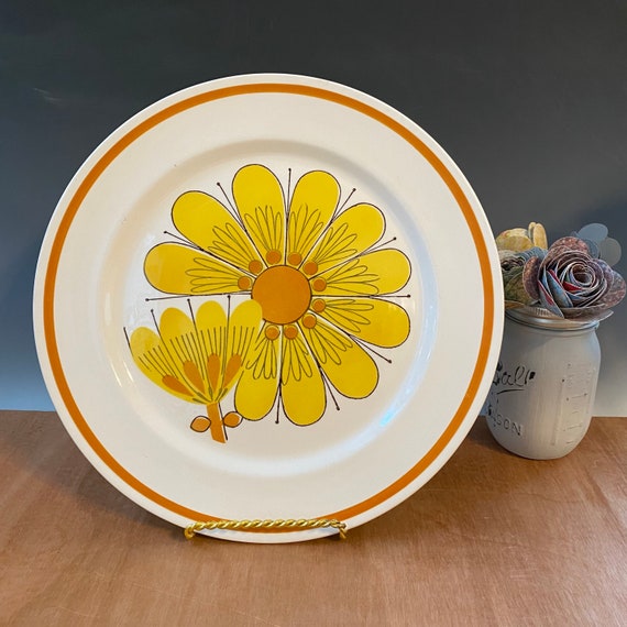 Mikasa Premiere Colorama Platter Serving Plate Sunset, 70's
