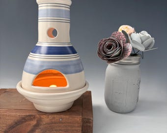 Pfaltzgraff Rio Chiminea Tea Light Holder, Pfaltzgraff Candle Holder