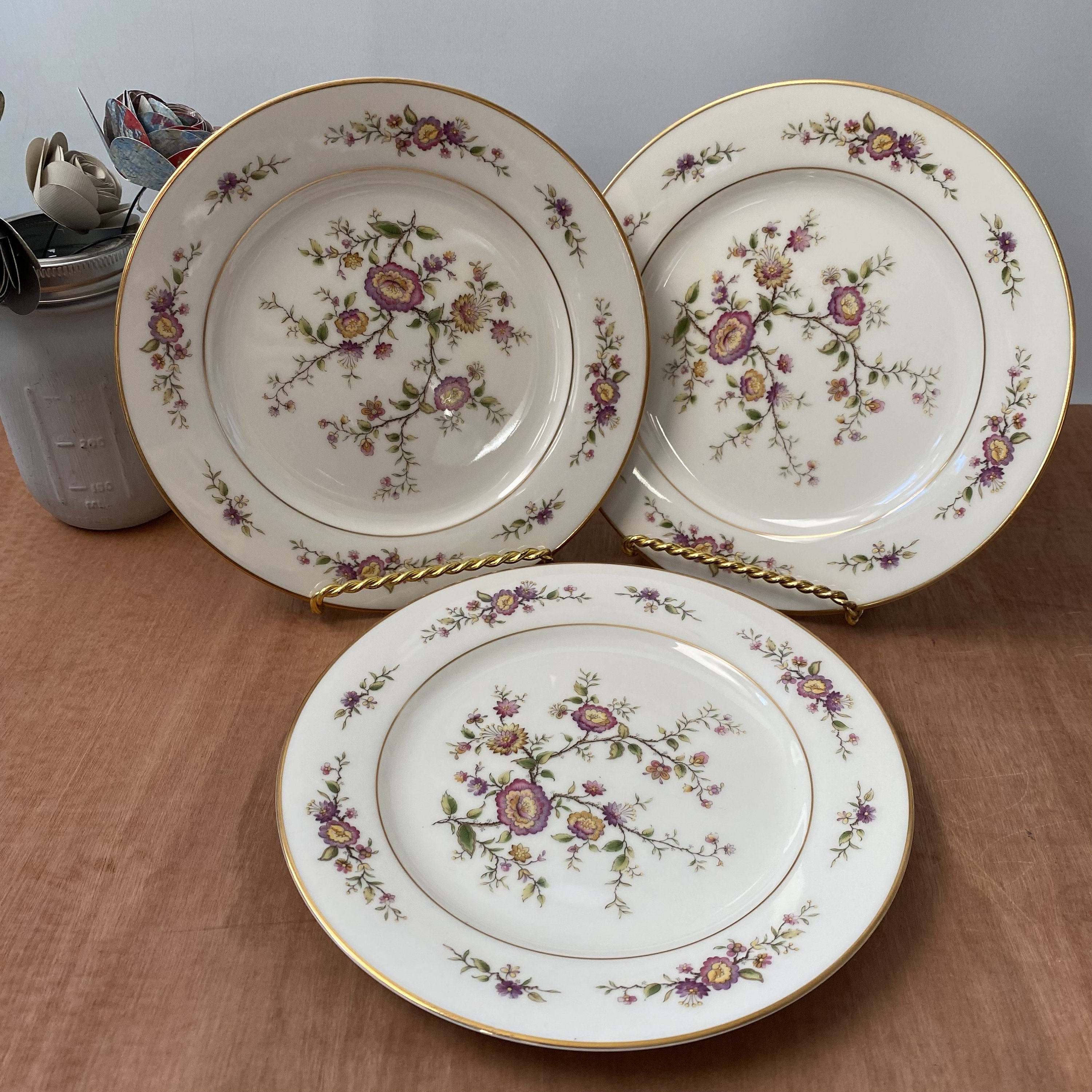 Noritake Vintage China With Purple Flowers - Etsy
