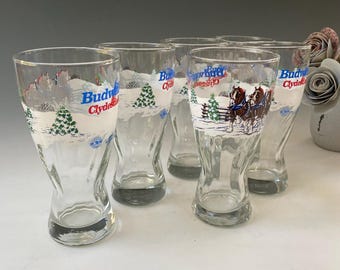 バドワイザー クライズデール ピルスナー ビールグラス 6個セット