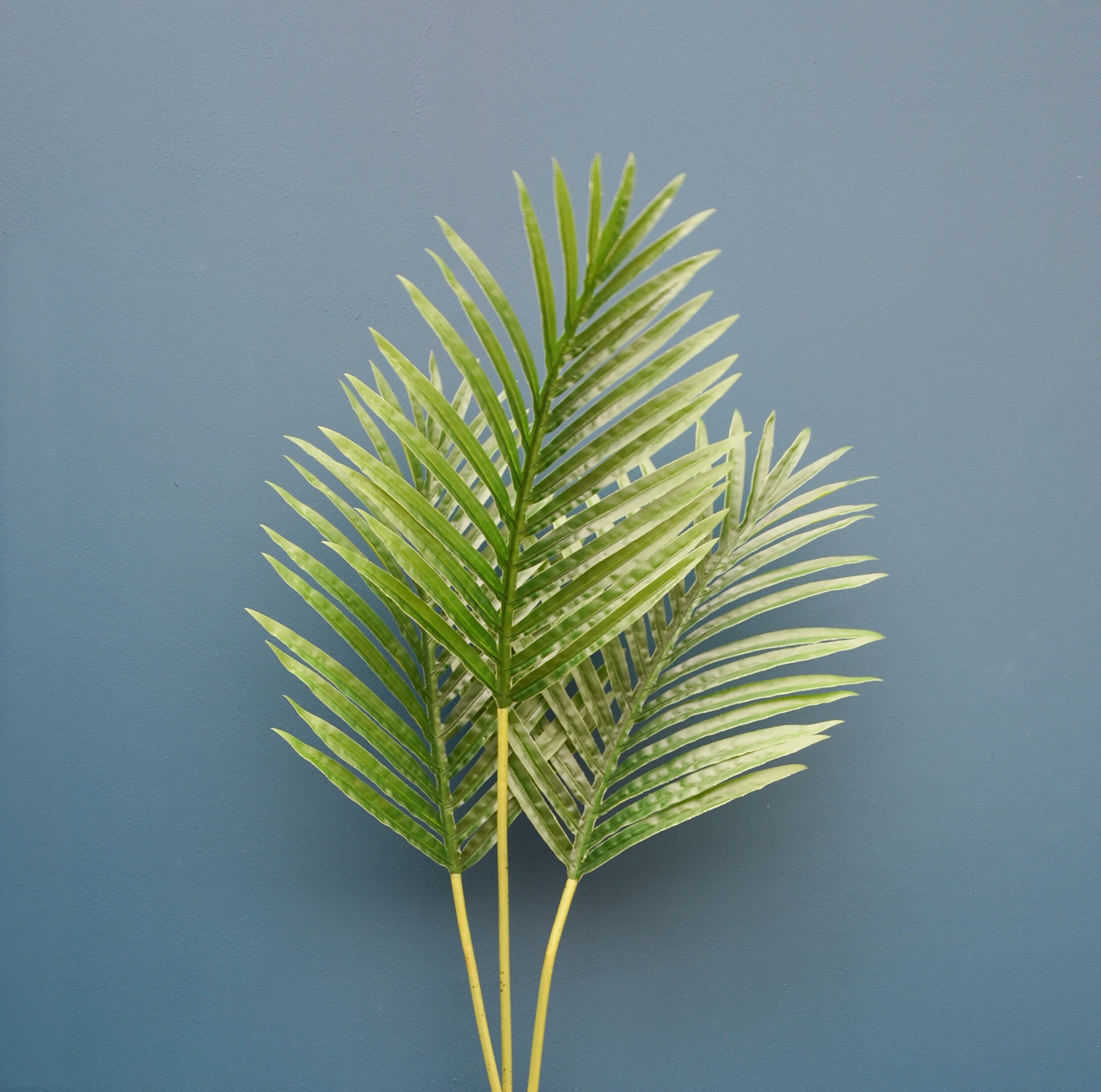 Pack of 24 Large Single Faux Palm Leaf Green 65cm Etsy