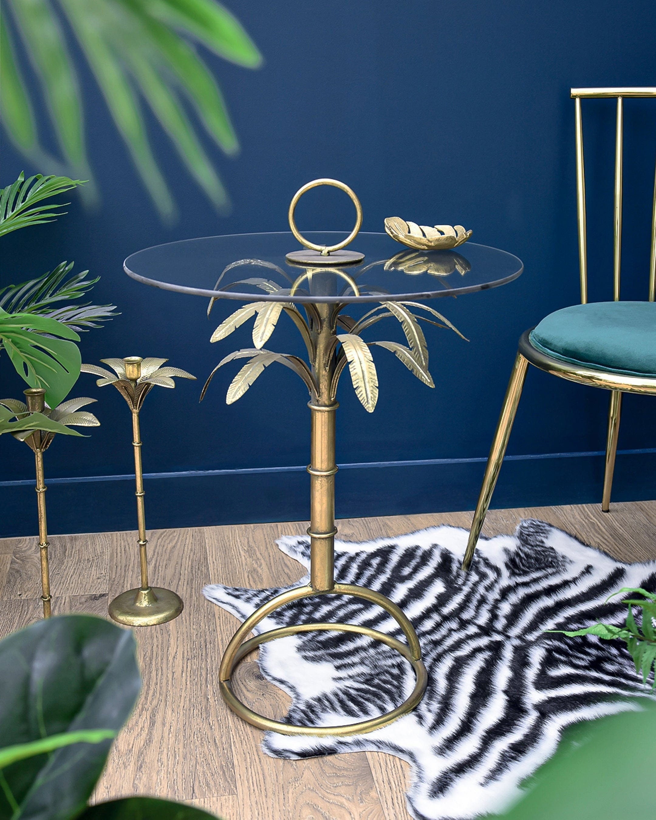 Palm tree side table deals