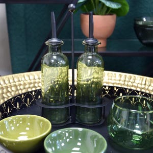 Oil & Vinegar Glass Set with Elegant Dispensers