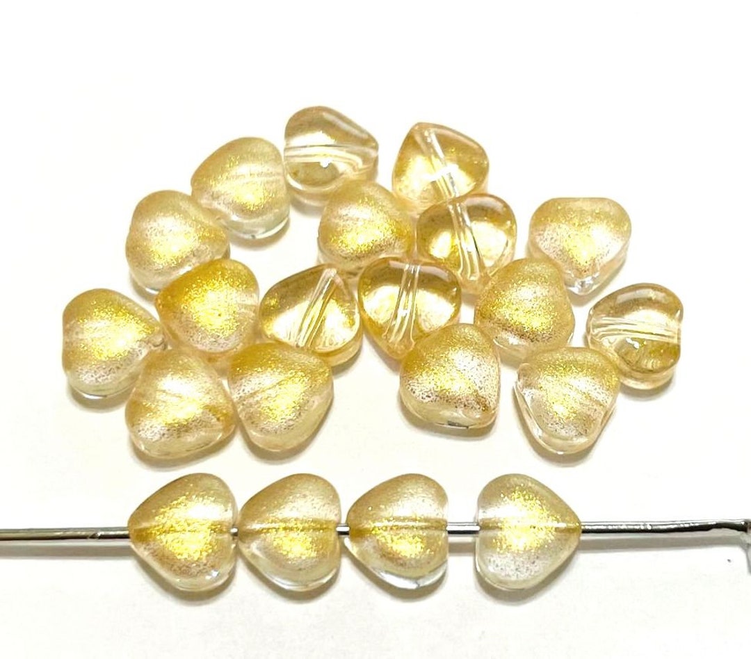 Vintage Heart Beads (6) – Estate Beads & Jewelry