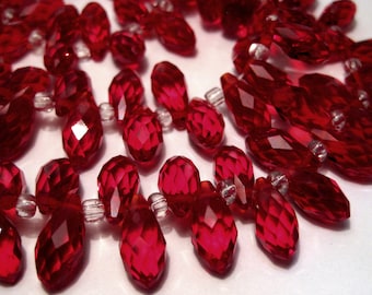 20 Pezzi 10x20mm Perline Di Vetro Ciondoli Perline A Goccia - Foto 12