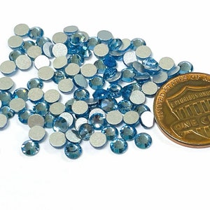 100pcs of Blue Crystal Flatback Rhinestone SS16 4mm No-Hotfix (No.RH10-2238)