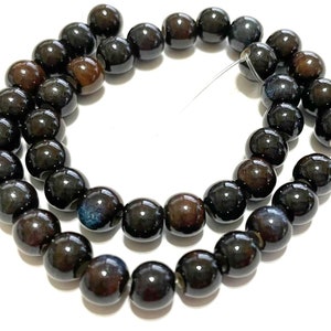 1 Strand (40pcs) of Dark Brown Mixed Ceramic Beads 6mm(No.CM110-444)