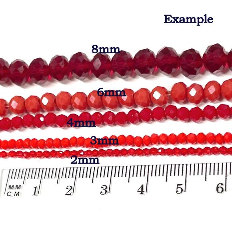 8mm Example 1 Strand (200pcs) of Transparent Blue Faceted Round Glass Crystal Beads ...