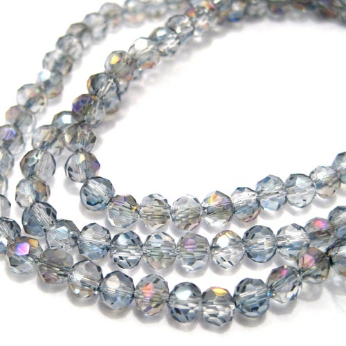 Fuchsia Pink Crystal Glass Faceted Rondelle Beads Etsy