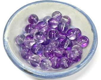 50 Perline Di Vetro Da 8 Mm, Perline Rotonde In Vetro Smerigliato, Perline Sparse, Rotonde Con Fori, Per Fai Da Te Fai Da Te Fai Da Te, Gioielli Rosa - Foto 11