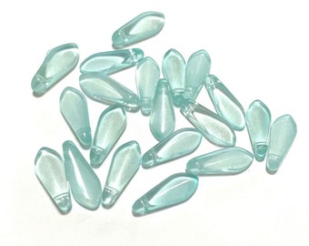 3mm x 11mm Various Opaque Colors Tiny Dagger Beads Qty 50+ Czech Glass Baby Dagger Beads