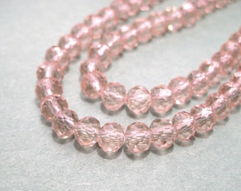 140 perline di cristallo sfaccettato Rondelle 4 x 3 mm, perline