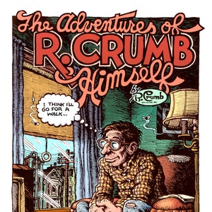 Adventures of Rcrumb giclee print robert crumb r crumb comics wall art image 1