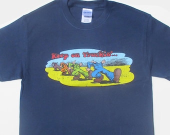 Maglietta Keep on Truckin - Fumetti di Robert Crumb di R.crumb