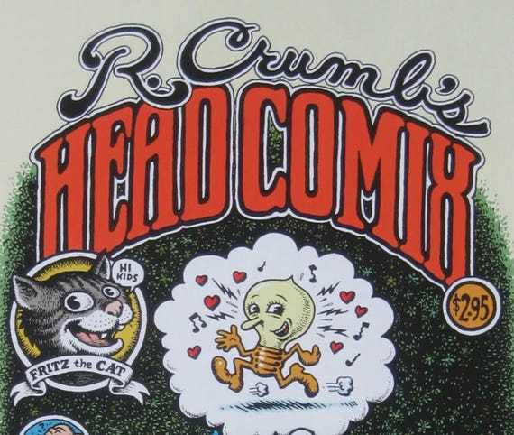 アート・デザイン・音楽 R.crumls HEAD COMIX R. Crumb's Head Comix: Crumb, R.: 9780671661533: Amazon.com