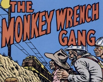 The Monkey Wrench Gang Serigraph Print by Robert Crumb rcrumb wall decor comics