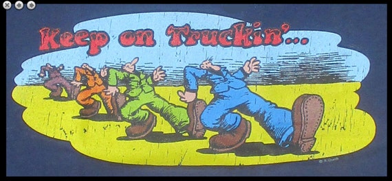 Keep on Truckin Tshirt - R.crumb Robert Crumb Comics - Etsy