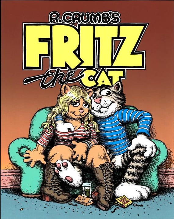 Fritz the Cat Giclee Print - Robert Crumb Wall Art - Etsy