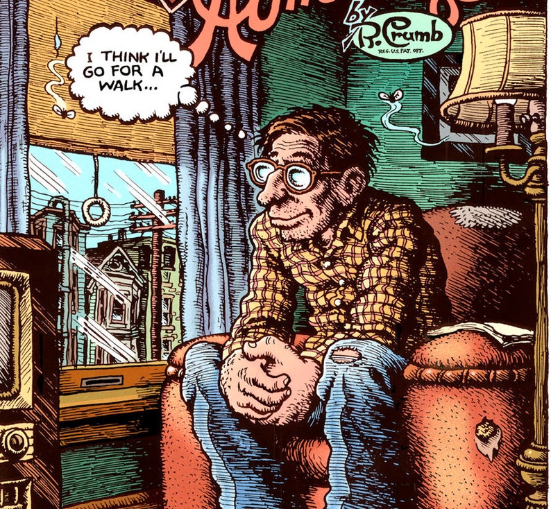 Adventures of Rcrumb giclee print robert crumb r crumb comics wall art image 2