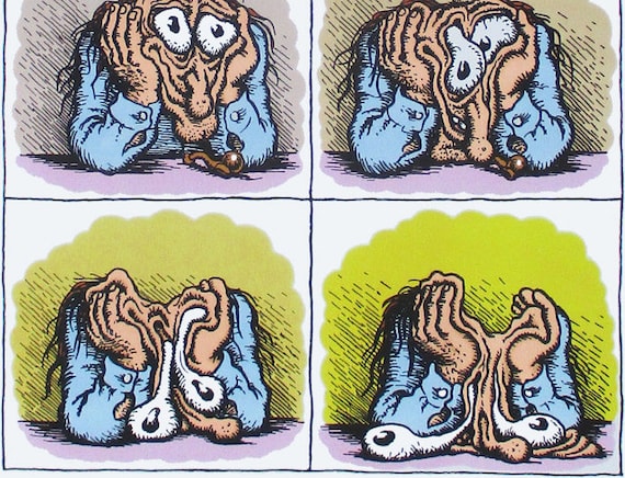 Stoned Again Rcrumb ジクレー版画、stoned again! ロバート