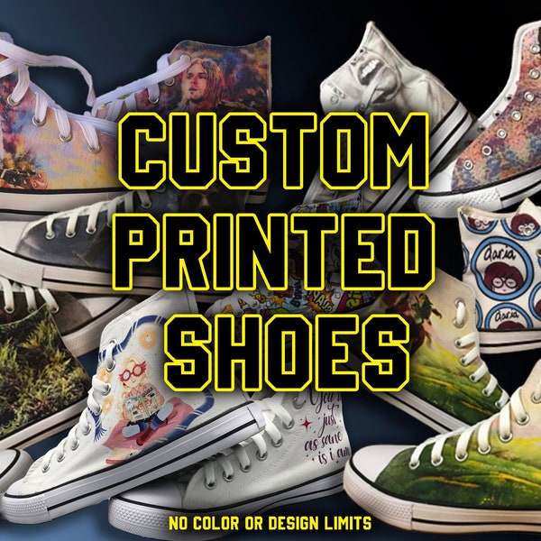 High Top Sneakers, Custom Design, Textil Sneakers mit Ihrem eigenen Design oder Logo personalisiert, Custom Box oder VIP Paket
