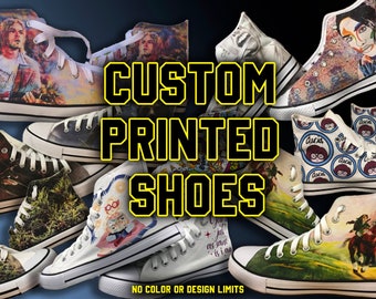 high top sneakers, Custom design, textile sneakers with your own design or logo personalized,Custom box or VIP package