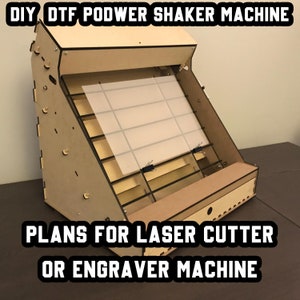 PLANS for DTF podwer glue applicator with shaker(Mounting kit), optimized way to apply dtf glue on sheets, dtf printing.