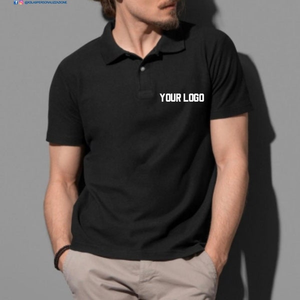 Polo Shirt custom design embroydered or printed with your own logo, full color design no limitations