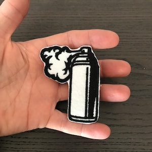 Spray can Patch, Sew on, Iron on or Velcro, Graffiti spray can design